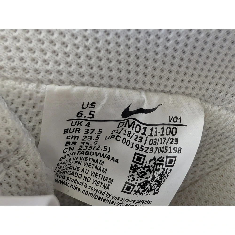 Nike Court Vision Alta White Platform Sneakers DM0113-100 Womens 6.5
